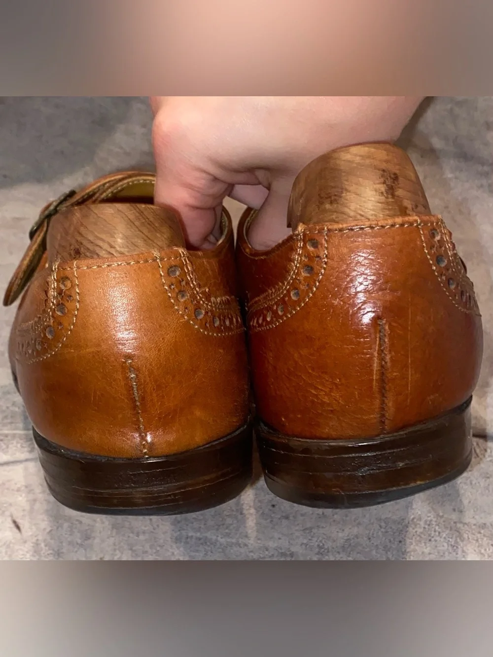 Rancourt Maine x Cole Haan Monk Strap Casual Dress Shoes Country Office 9.5 USA